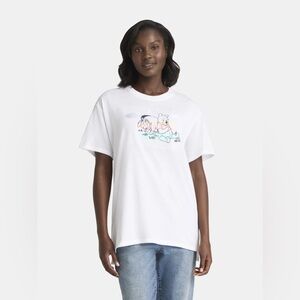 Winnie The Pooh Embroidered T-Shirt Disney Oversized White Tee Eeyore Pastel